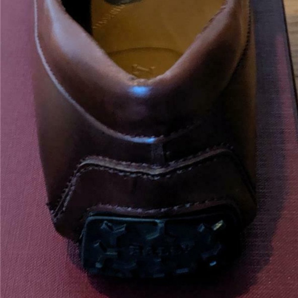 Men's Bally "Piveo" Leather Loafers/Drivers - Picture 4 of 6